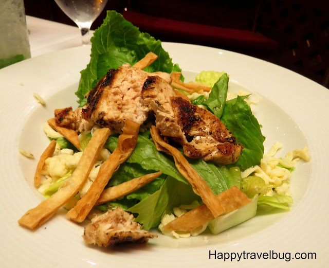 Cajun chicken Caesar salad on Holland America Cruise