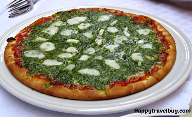 Pesto pizza in Italy