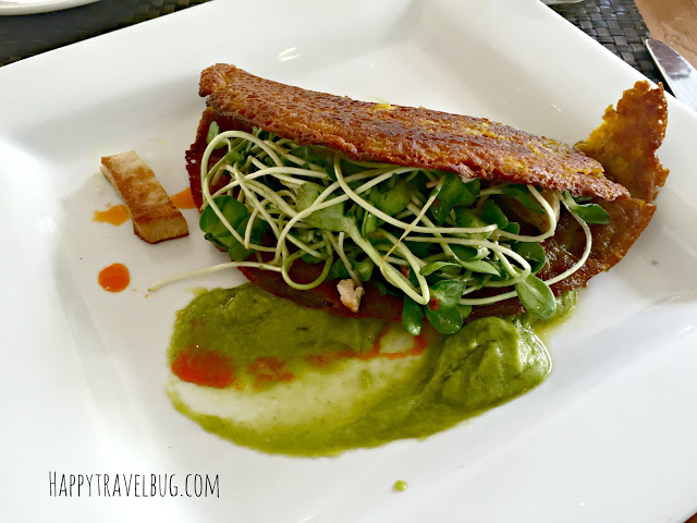 Vietnamese Spiced Crispy Rice Flour Crepe at Waterfront Grill in St John, USVI