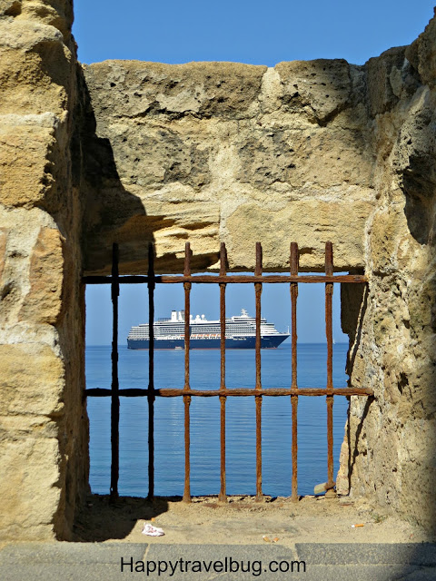 16th century wall of Alghero, Sardinia, Italy