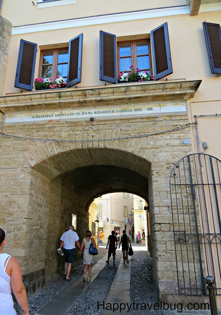 Entrance to the city of Alghero, Sardinia, Italy 
