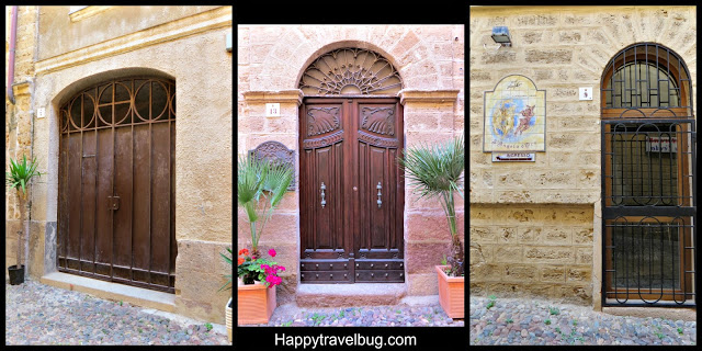 Unique doors in Alghero, Sardinia, Italy