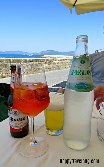Drinks at Angedras in Alghero, Sardinia, Italy