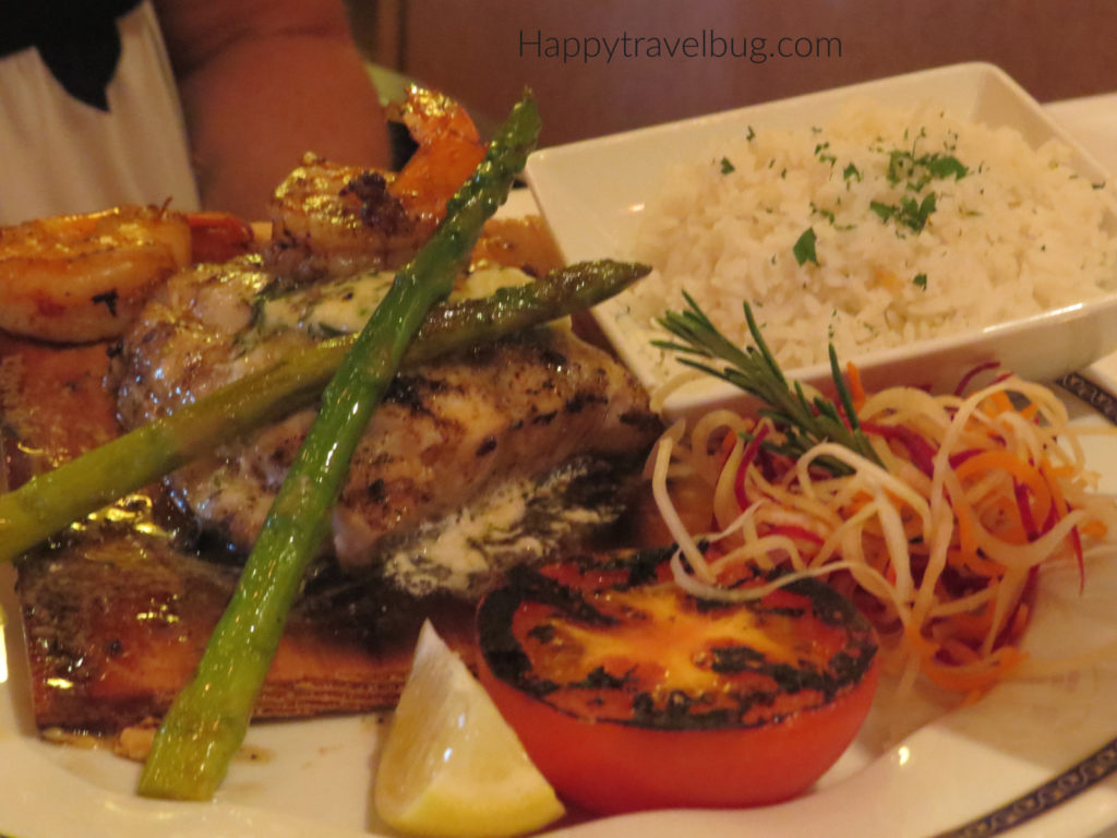 Fish Entree from Pinnacle Grill on Holland America Cruise Line