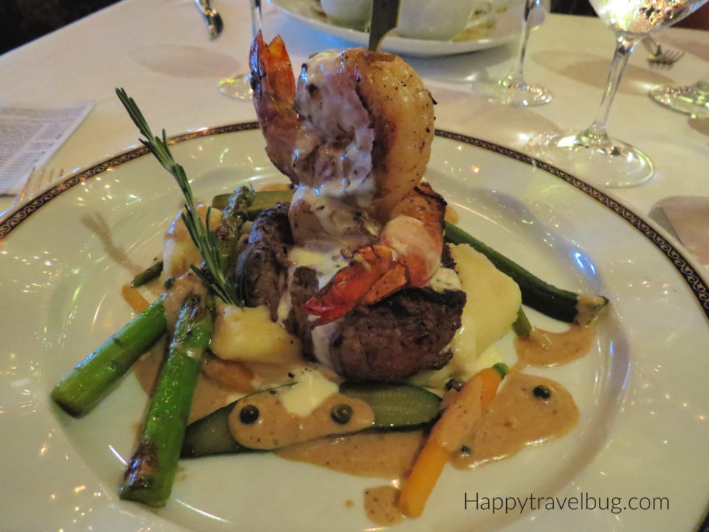 Surf and Turf Entree from Pinnacle Grill on Holland America Cruise Line