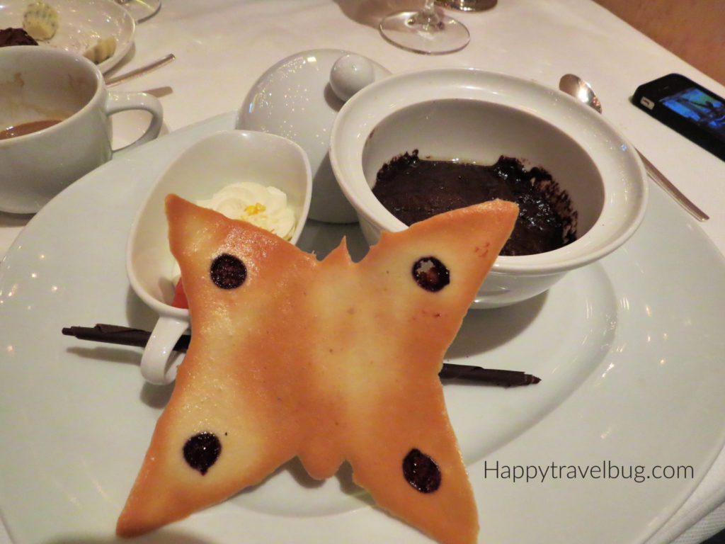 Chocolate Dessert from the Pinnacle Grill on Holland America Cruise Line