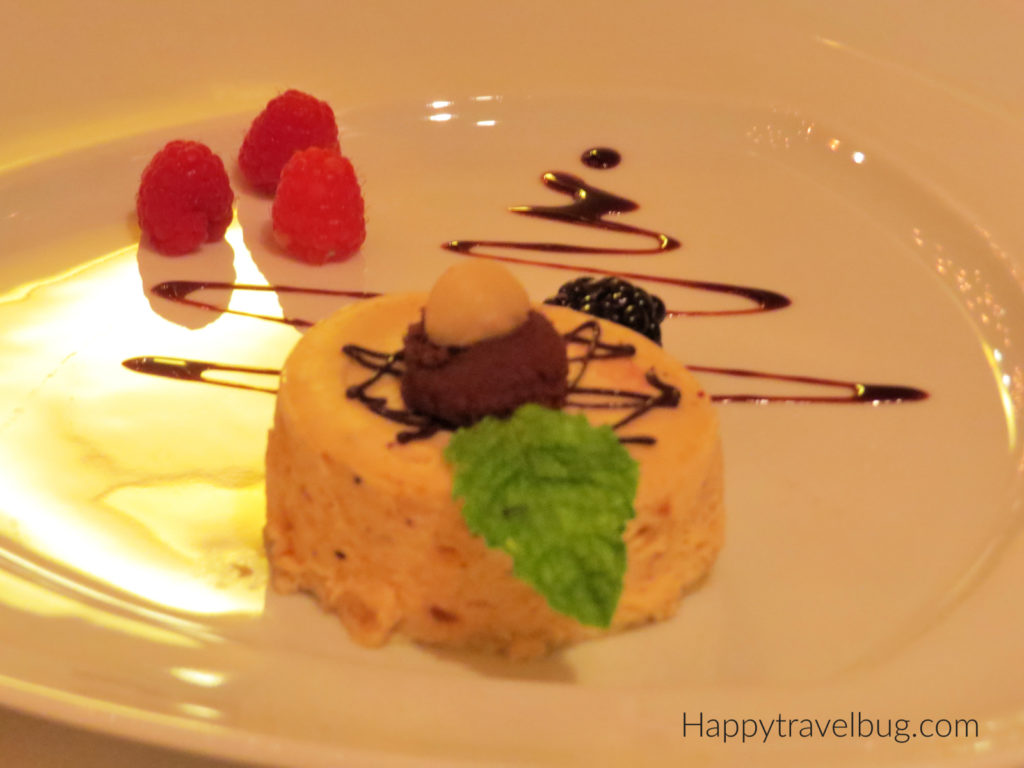 Cheesecake from the Pinnacle Grill on Holland America Cruise Line