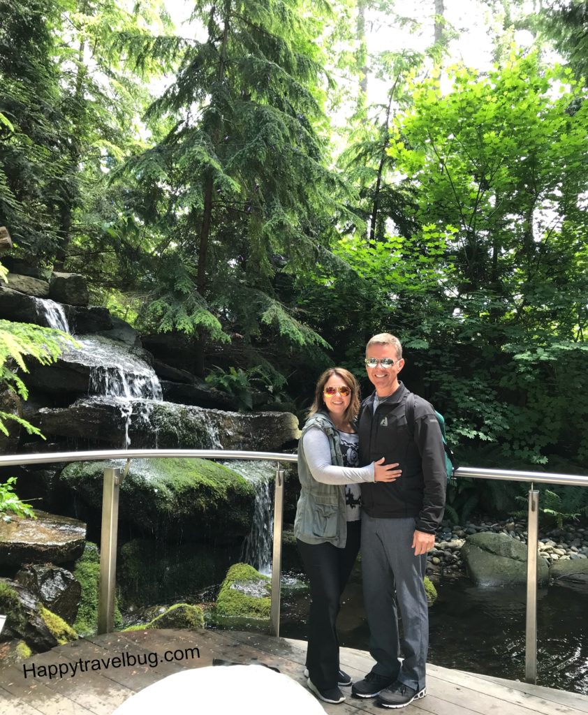 Todd and I visiting Cliffwalk at Capilano Suspension Bridge Park in Vancouver, Canada