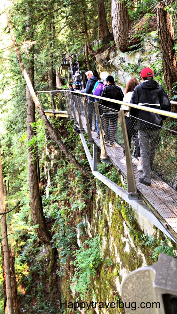 Cliffwalk at Capilano Suspension Bridge Park in Vancouver, Canada