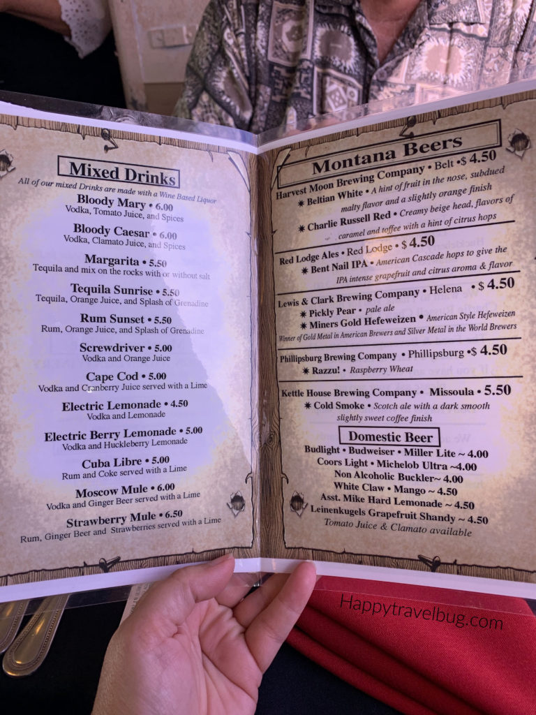 drink menu