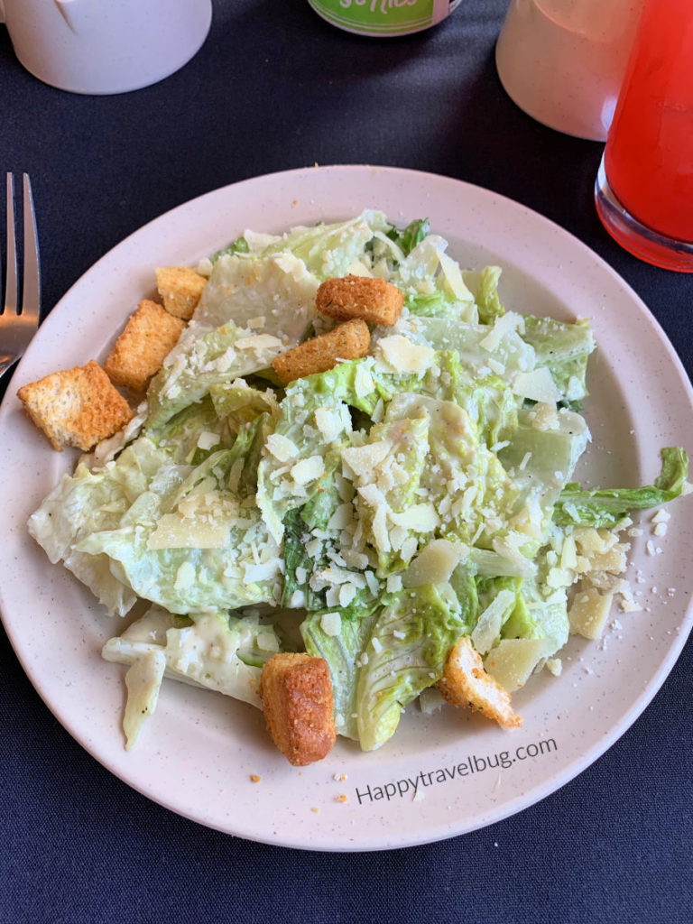 Caesar salad with croutons 
