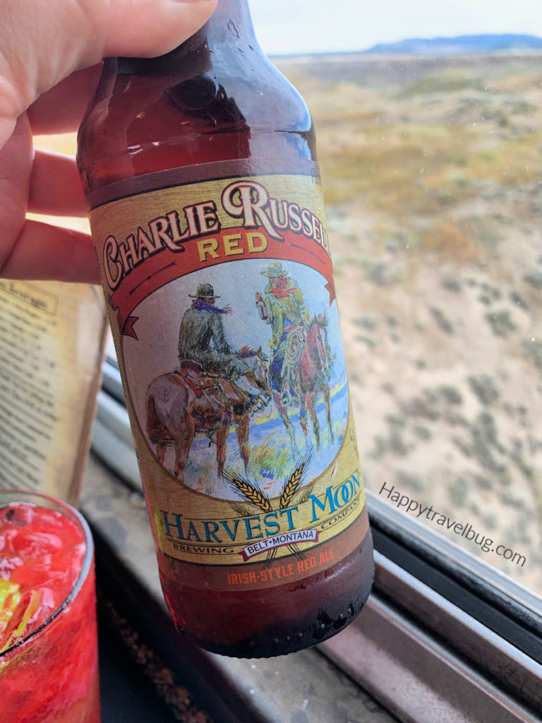 Beer with cowboys on the label