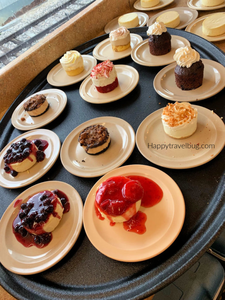 many different kinds of desserts