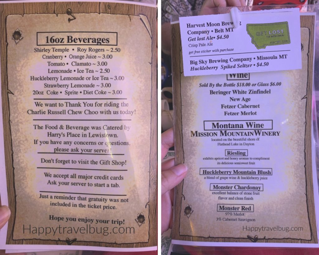 Drink menus