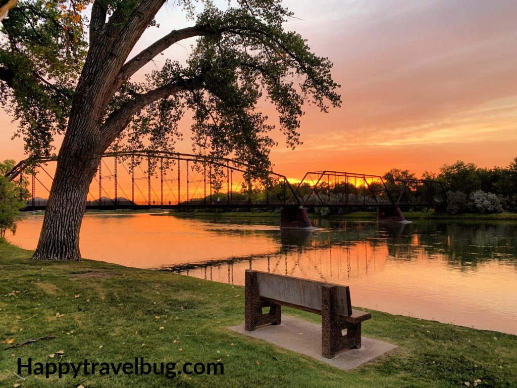 Sunrise over the Missouri River